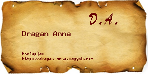 Dragan Anna névjegykártya